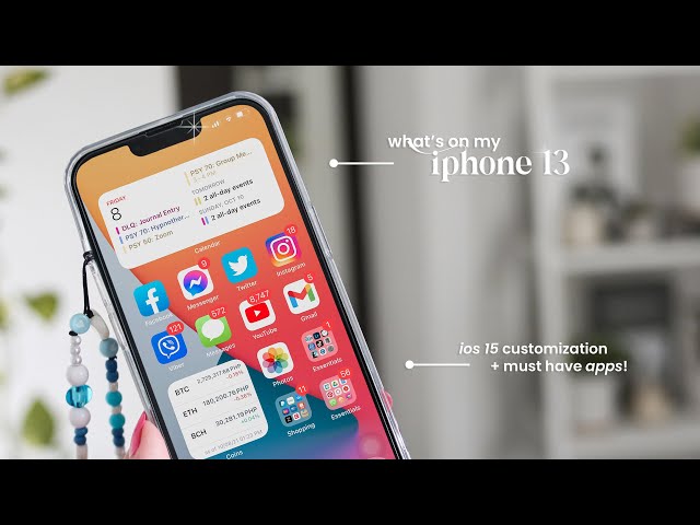 what's on my iphone 13 (ios 15 customization, organization, must have apps)