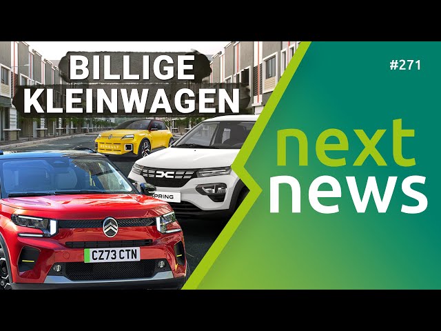 nextnews: neue Rabatte, Tesla wieder teurer, Dacia Spring, VW ID.7 Tourer, Laden für 29 ct/kWh