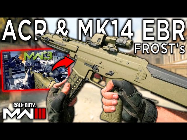 Frost's Custom ACR 6.8 & MK14 EBR from MW3 OG Scorched Earth - Modern Warfare 3 Multiplayer Gameplay