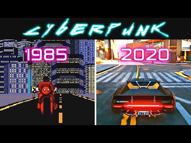 Evolution of Cyberpunk Video Games 1985 - 2020