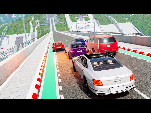 Big Ramp Jumps with Real Car Mods - BeamNG Drive Crashes | DestructionNation vol.7
