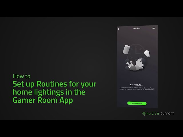 How to set up Routines for your home lightings in the Gamer Room App