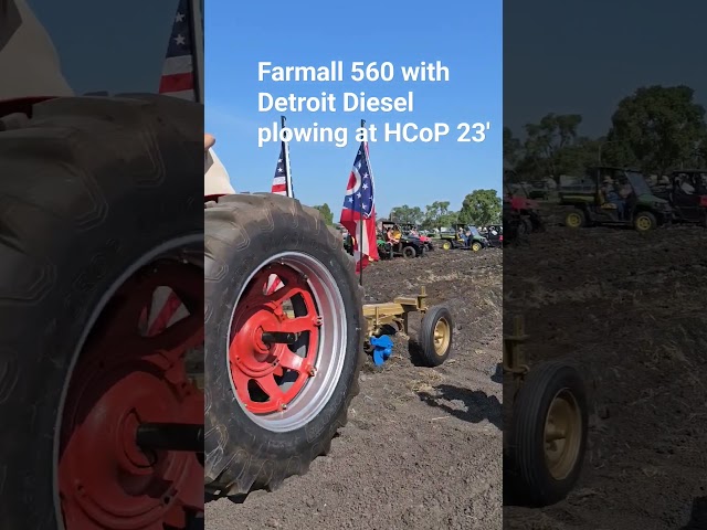 One of a handful of Detroit powered Farmall tractors at the Half Century of Progress 2023 in Rantoul