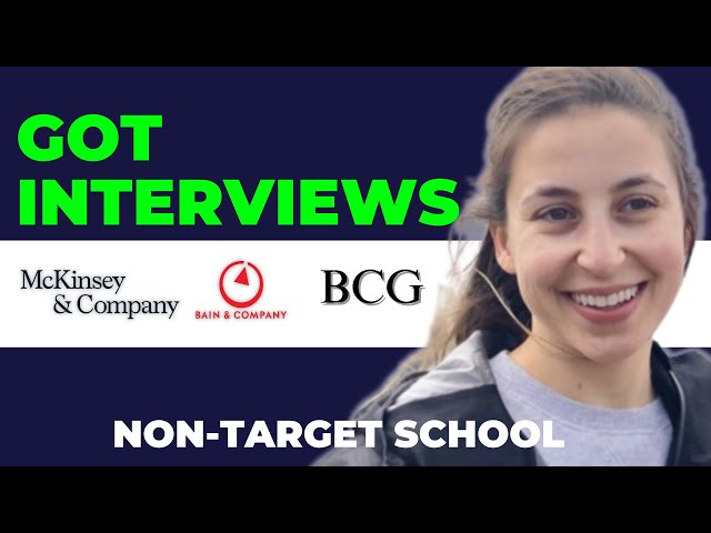 Bronte Shares How She Got Interviews From All MBB Firms