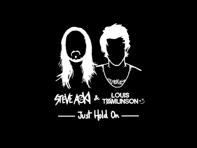 Steve Aoki & Louis Tomlinson - Just Hold On (Cover Art)