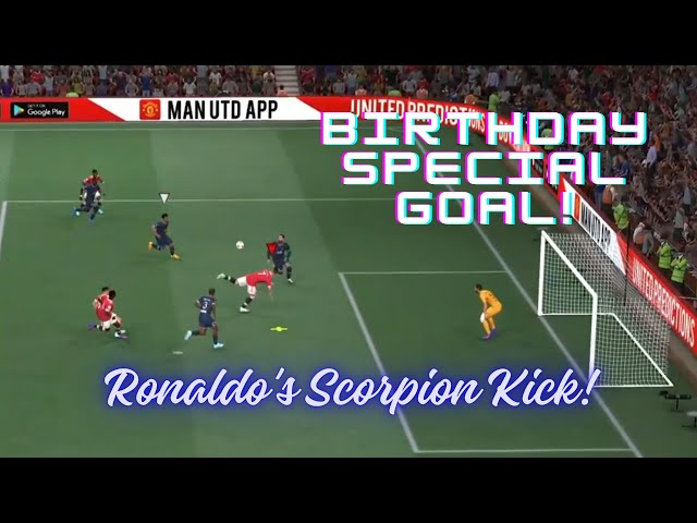 Ronaldo's Epic Scorpion Kick - FIFA 22 | Manchester United vs PSG Showdown on Ronaldo's Birthday