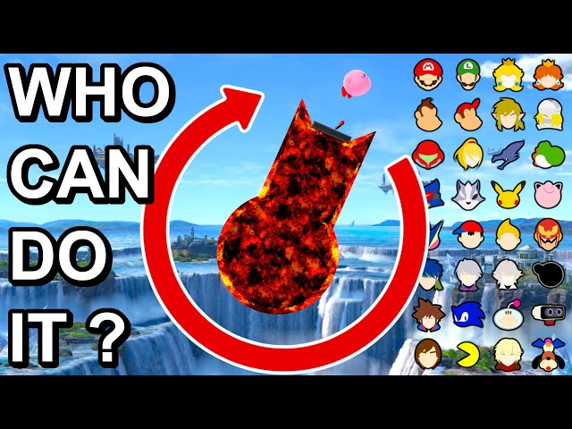 Who Can Land Back On The Rotating Lava Block ? - Super Smash Bros. Ultimate