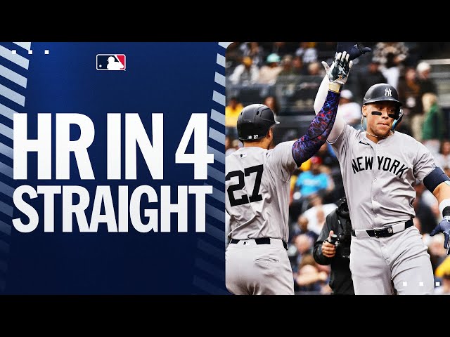 Aaron Judge’s bat delivers the verdict! 4th straight game with a homer! (17 on the season!)