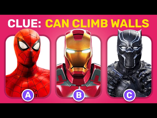 Guess The MARVEL HERO by only 1 CLUE / HINT