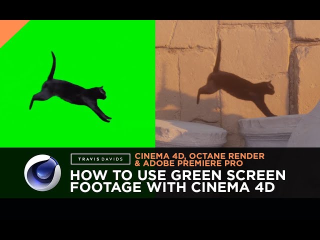 Cinema 4D, Octane Render And Adobe Premiere Pro - How To Use Green Screen Footage