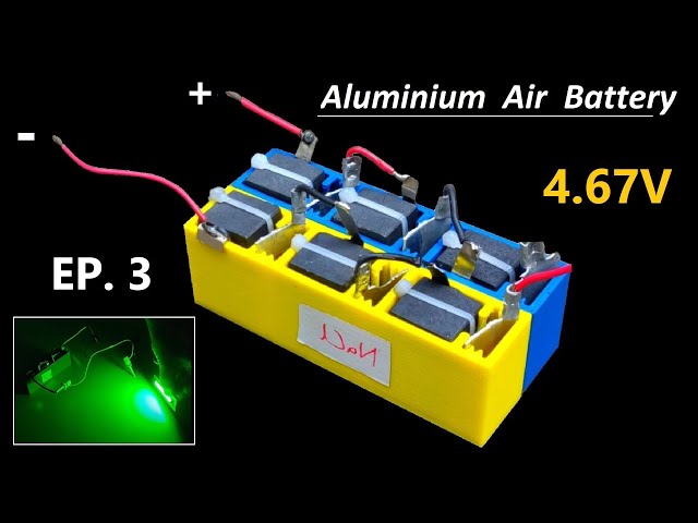 Make an Aluminum Air Battery ( NaCl vs. KOH ) : EP.3