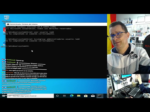 Crear usuario usando comando net en la línea de comandos de Windows