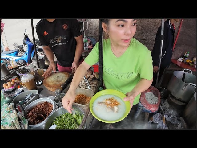Laos Early Morning Street Breakfast: Coffee, Noodles, Porridge & More.... - Lao Streetfood