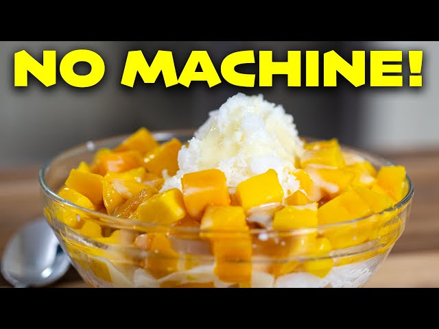 How to Make Your Own Shaved Ice (Bingsu) with NO MACHINE