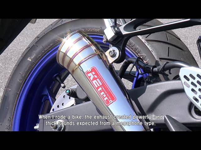 K2TEC BLESS Megaphone Exhaust forYAMAHA YZF-R25 Overview