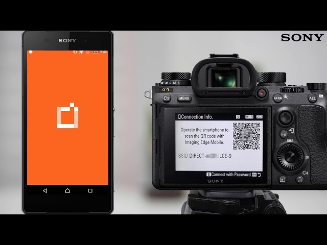 How to make a Wi-Fi connection using QR code For Android (Imaging Edge Mobile)