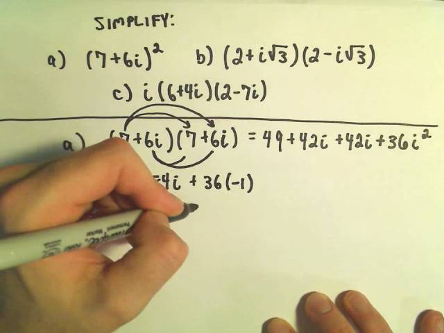 Complex Numbers:  Multiplying - Ex 1