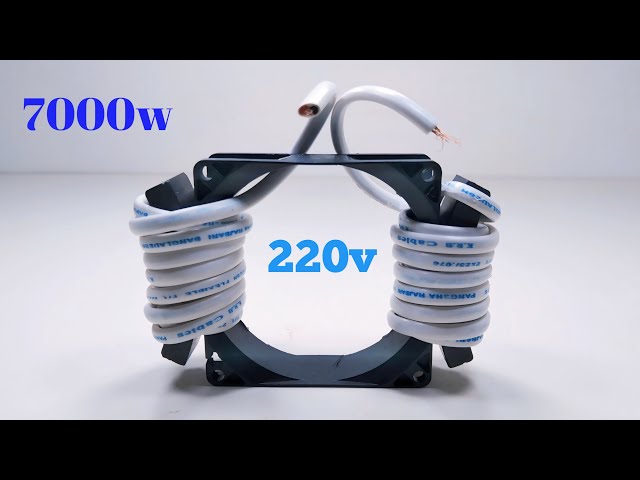 I Turn PVC Wire Into 220V 7000W Free Energy Generator With Self Running Using Transformer Ideas