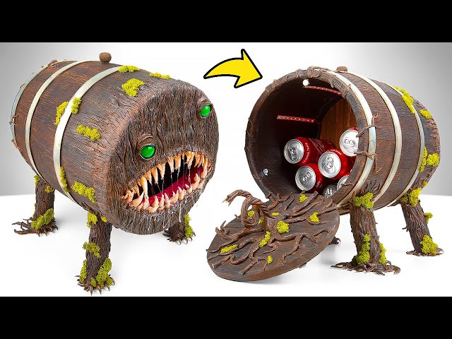 DIY Wooden Mimic Barrel