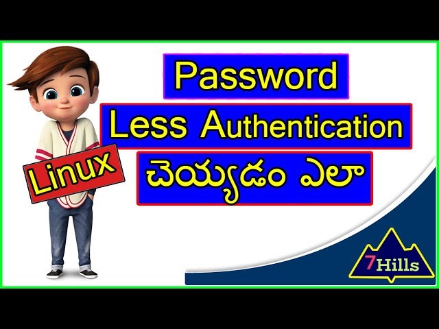 How to configure Password Less Authentication In Telugu | Linux in Telugu🔐