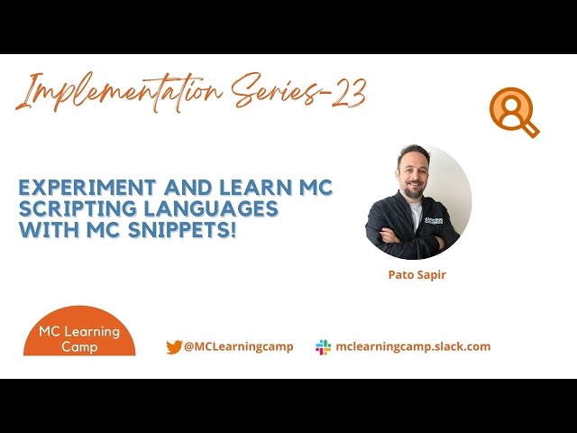 Learn MC Development Languages with MCSnippets_Patricio Sapir