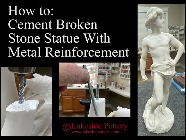 How to Seamlessly Repair Broken Stone Sculpture or Statue Requiring Metal Reinforcement