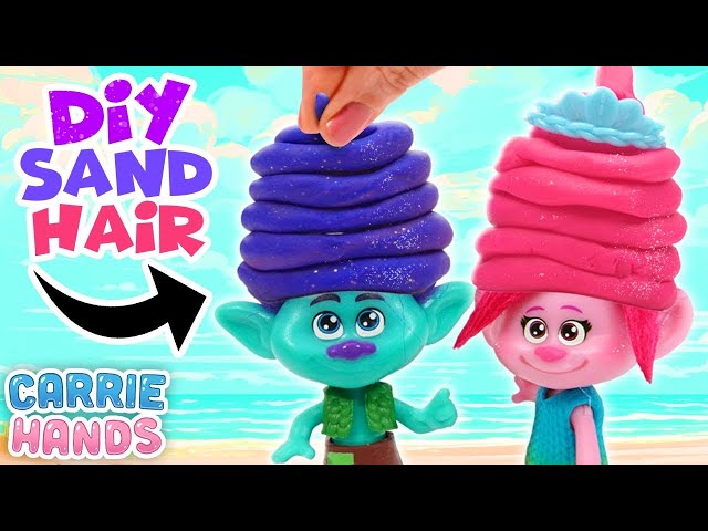 Trolls Band Together Poppy & Branch DIY Kinetic Sand Hair Slime | Craft Videos For Kids