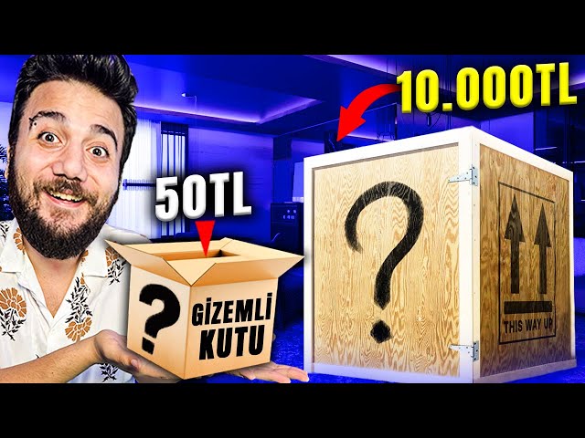İNTERNETTEKİ UCUZ ORTA PAHALI GİZEMLİ KUTULARI SİPARİŞ ETTİK! 10.000TL mystery box