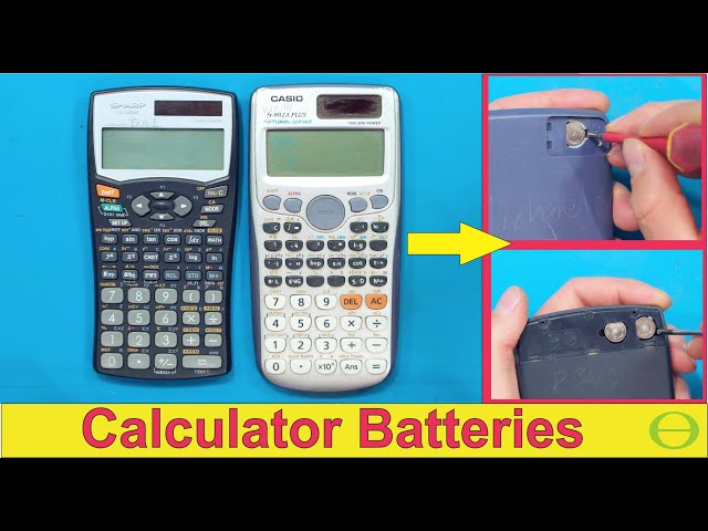 How to replace the batteries in a calculator - step by step