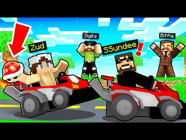 Speed Racing with Karts in Minecraft...