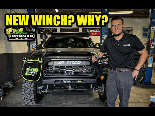 Installed A Ironman4x4 12K Winch & This Is Why? | TOYOTA TACOMA HOW TO INSTALL A WINCH