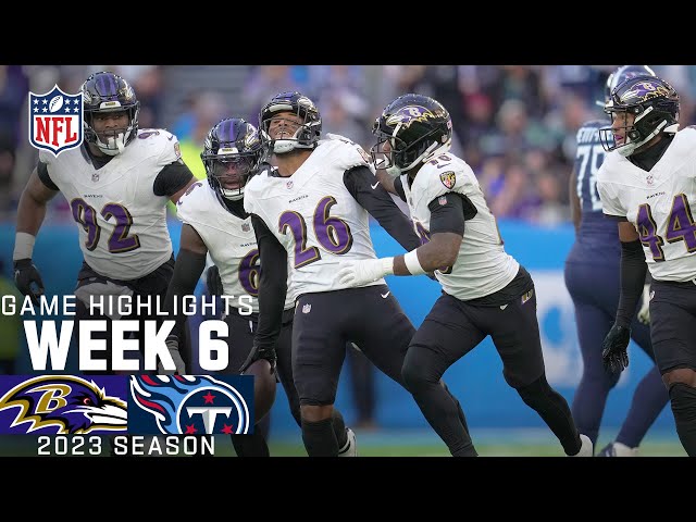 Baltimore Ravens vs. Tennessee Titans Game Highlights | NFL 2023 Week 6