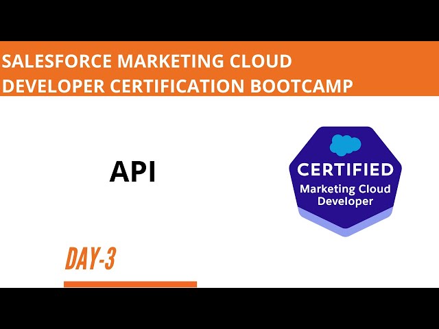 Marketing Cloud Developer Bootcamp   Day 3 APIs