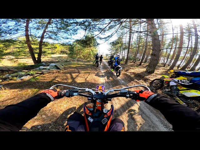 Riding with an Enduro Group on the KTM 350 SX-F