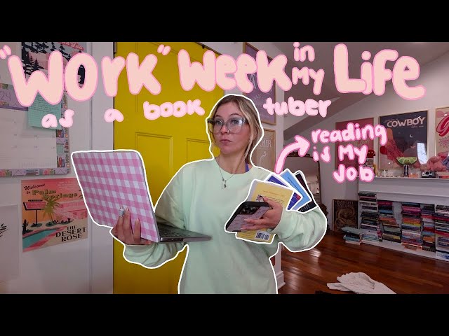 A 'work' week in my life 🖥️💿📖⎮ behind the scenes 'work' week of a book tuber