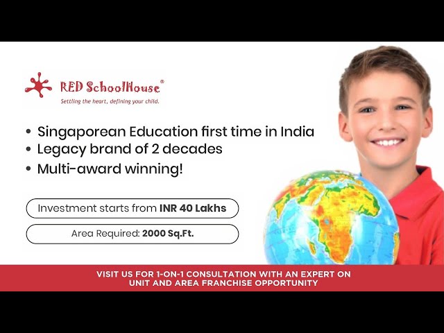 Red SchoolHouse : Singaporean Pre-School & Day Care Franchise Opportunity in India | Invision Brands