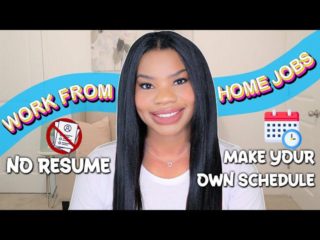 $100 PER DAY! MAKE YOUR OWN SCHEDULE! NO RESUME, NO EXPERIENCE! | WORK FROM HOME JOBS