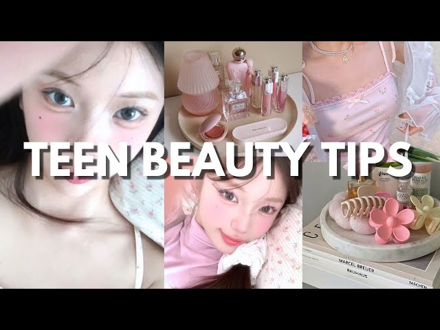 teen beauty tips to look more beautiful 🫧🎀 10-18 yrs old