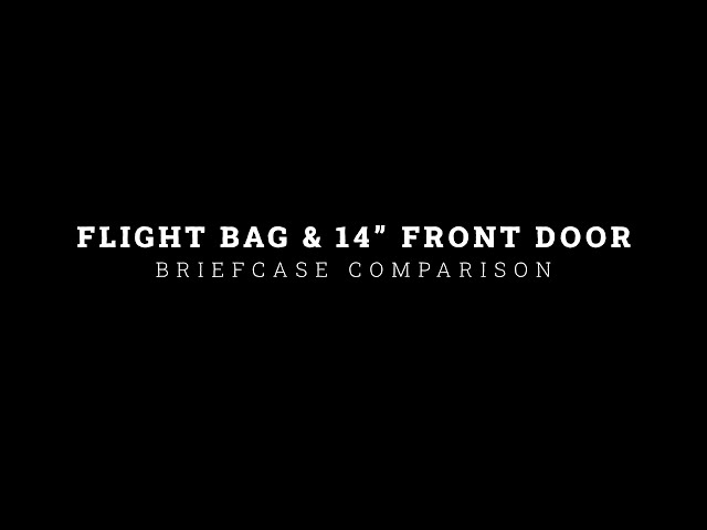 Flight Bag & 14" Front Door Briefcase Comparison