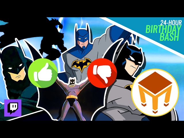 Ranking the Animated BATMAN! (24-Hour Birthday Bash) Feat. @Browntable