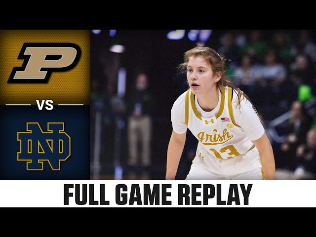 Purdue vs. Notre Dame Full Game Replay | 2023-24 ACC Women’s Basketball