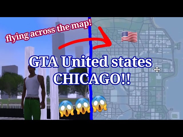 GTA Stars & Stripes [New Version] Exploring Chicago!!!! by Plane and Car *NEW CITY!!* [gta usa]