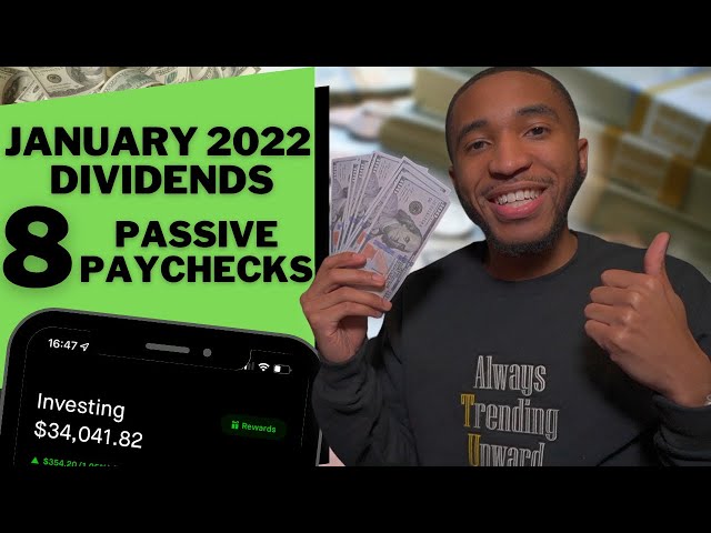8 Dividend Checks January 2022 | $34,000 Portfolio