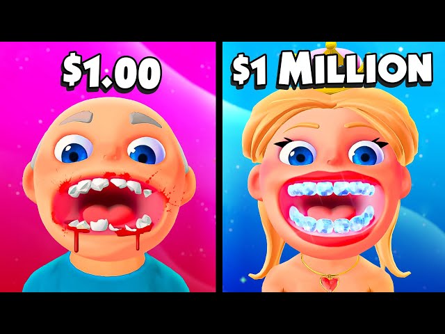 Getting DIAMOND TEETH For $1 MILLION! - VR Dentist Simulator