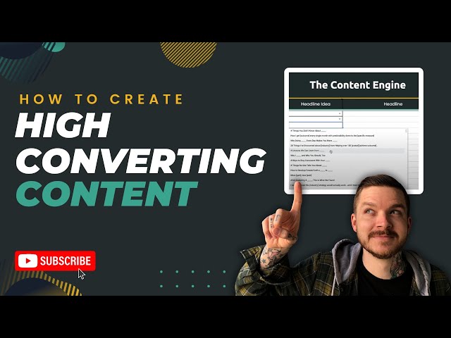 How to Create High Converting Content in Minutes - Secret Framework