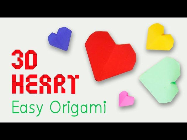 Origami 3D Heart for Valentine's Day | DIY | Eassy