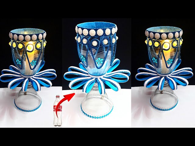 DIY- Unique Tealight holder made from Plastic Bottle & foam sheet| DIY home decoration ideas