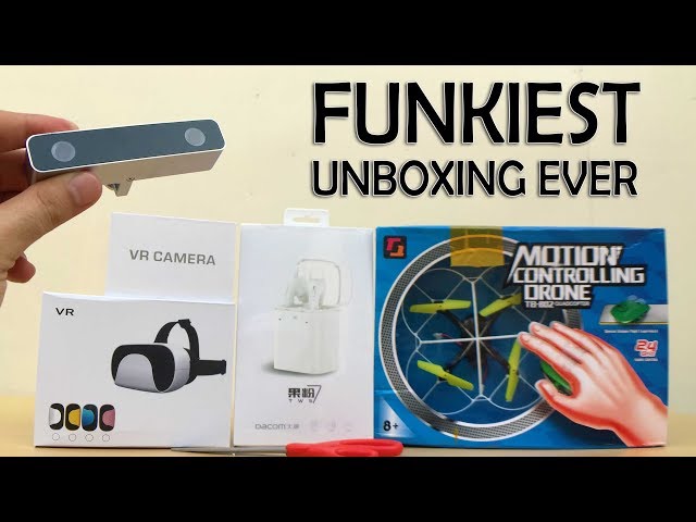 Fly this drone with your hand and more! Funkiest Unboxing ever!