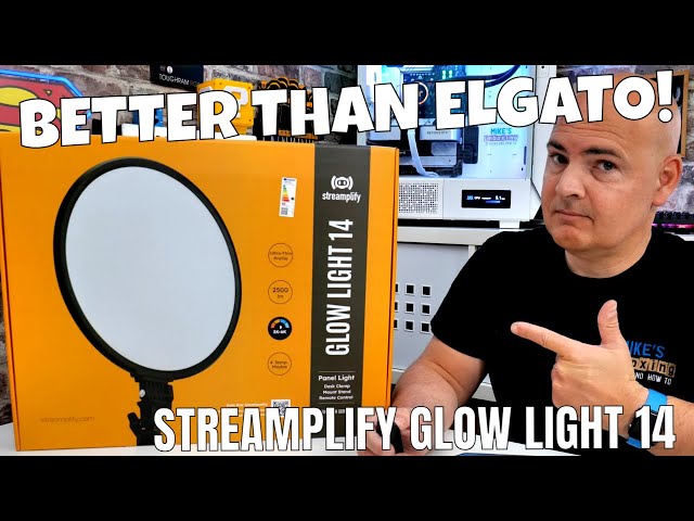 Elgato Key Light Alternative Streamplify GLOW Light 14 Remote Control Studio Light Panel