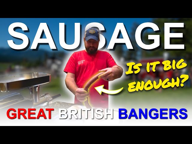Homemade British beef bangers!